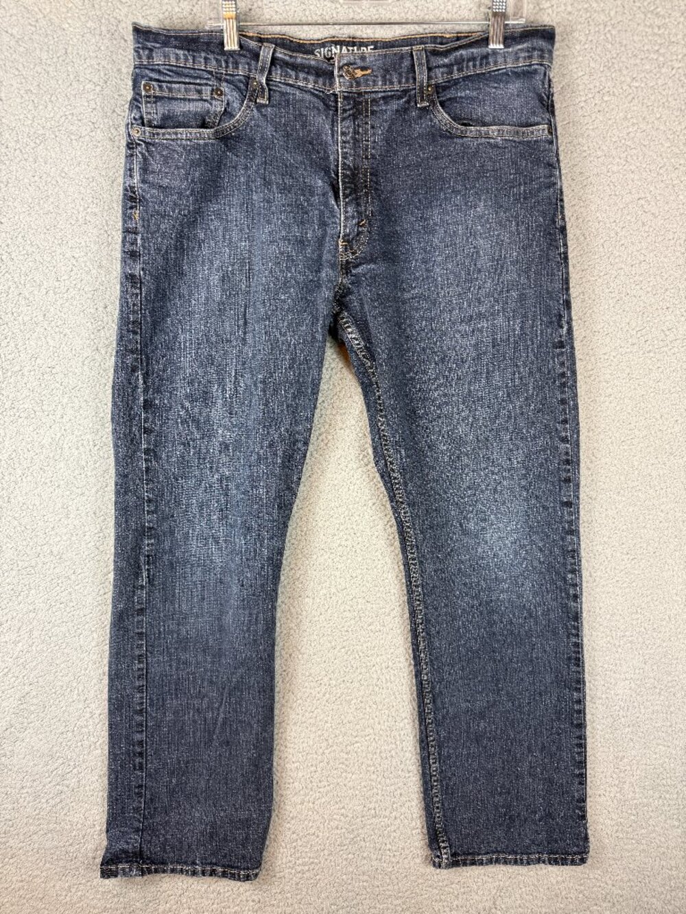 Signature by Levi Strauss S51 Straight Jeans Men's 37x32 Blue Denim (Tag 38x32)